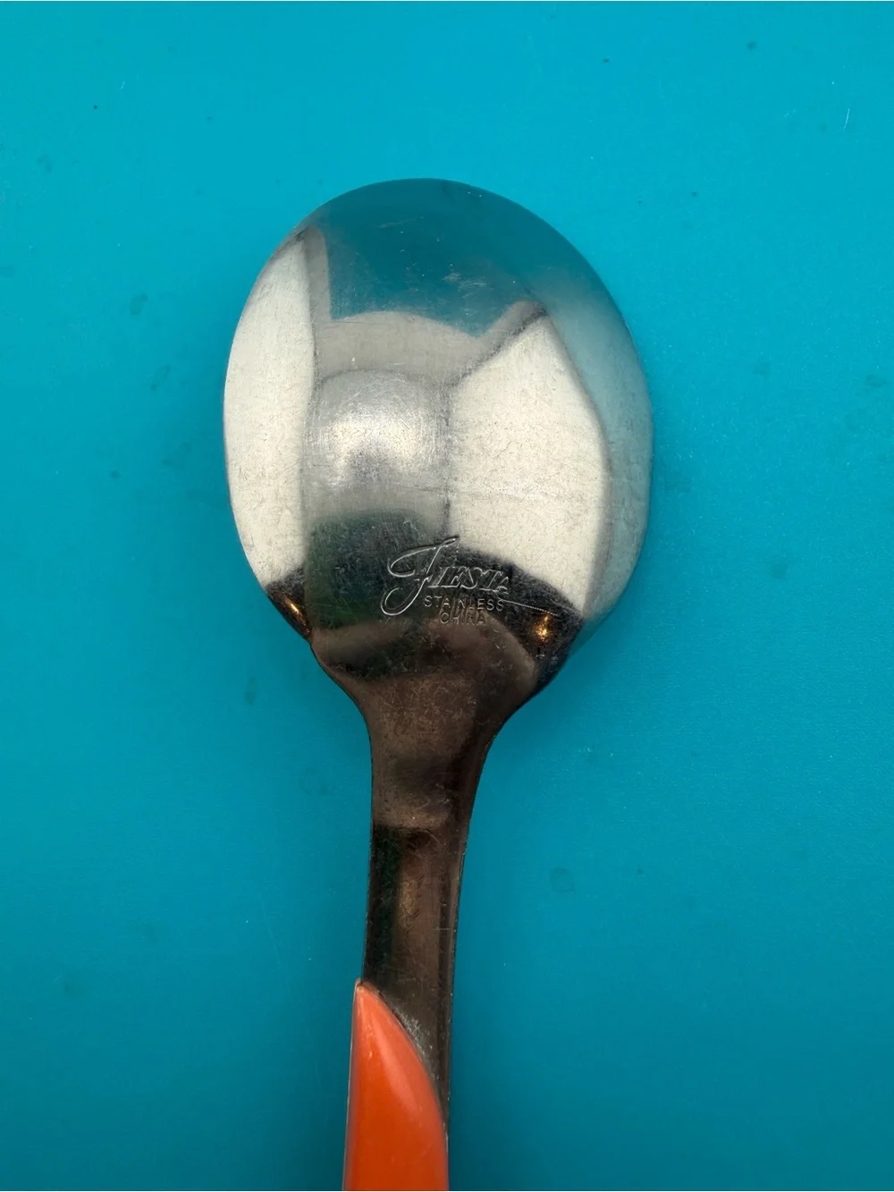 Fiesta Coral Orange Swirl Spoon Stainless China